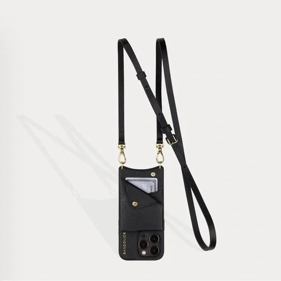 Bandolier Emma Crossbody Black/Gold.iPhone 12 Promax. Airpod case not included. - Picture 2 of 6